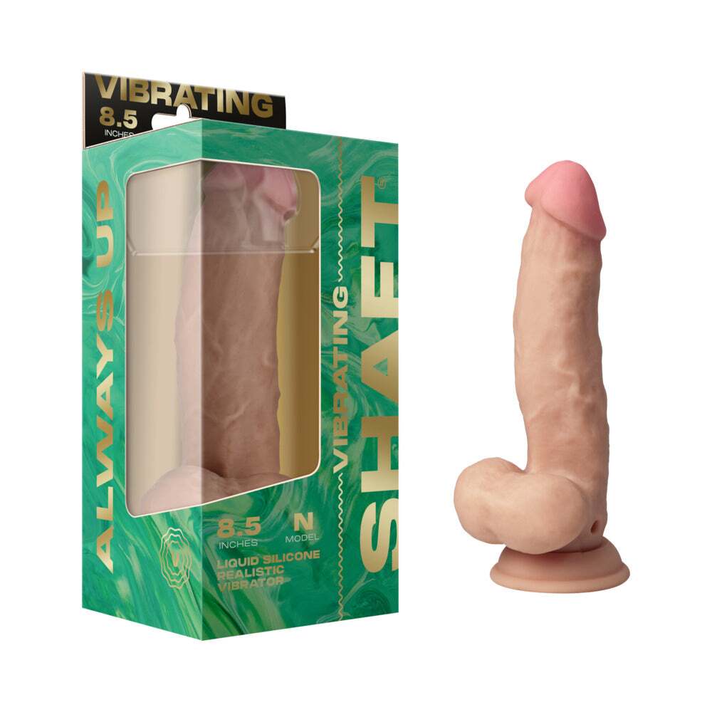 8.5 inch Dildo by Shaft in Vanilla Ivory Beige shown for use by Her or Him