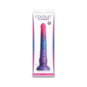 9 inch Dildo NS Novelties Multi-Color Colours Stacked