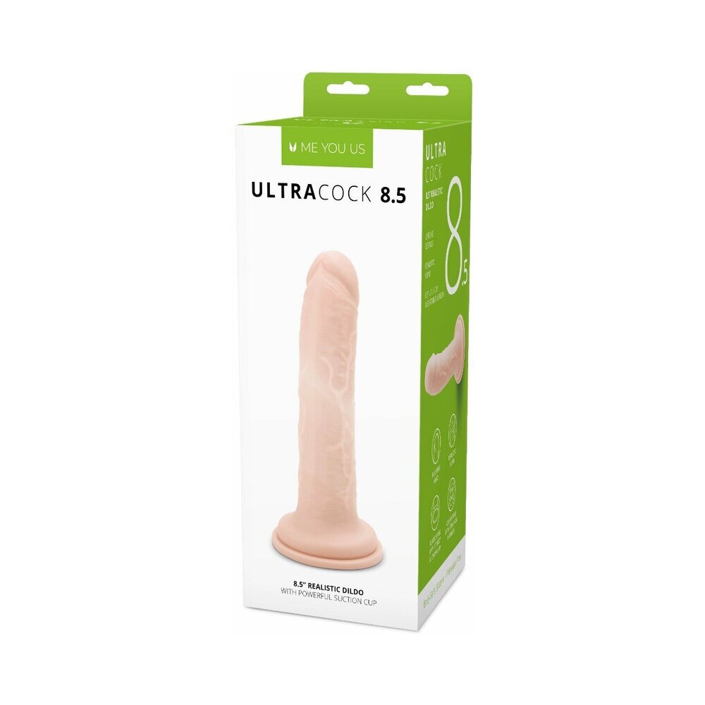 8.5 inch Dildo by Me You Us in Vanilla Ivory Beige shown for use by Her or Him
