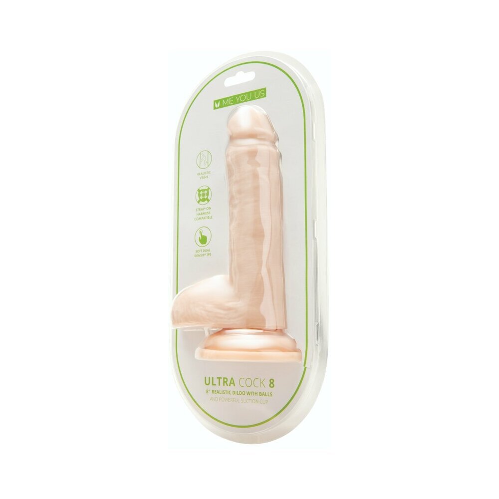 8 inch Dildo by Me You Us in Vanilla Ivory Beige shown for use by Her or Him