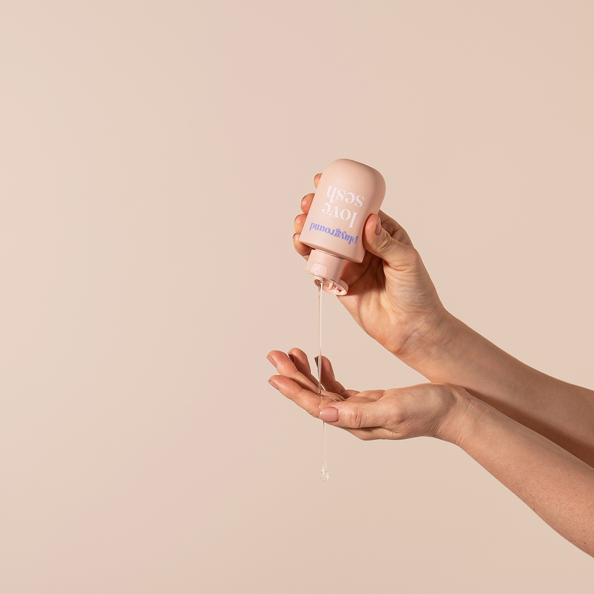 Close-up of  Water Based Lube by Playground with gentle, toy-safe texture