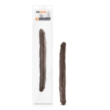 14 inch Dildo by Blush in Dark Brown shown for use by Her or Him