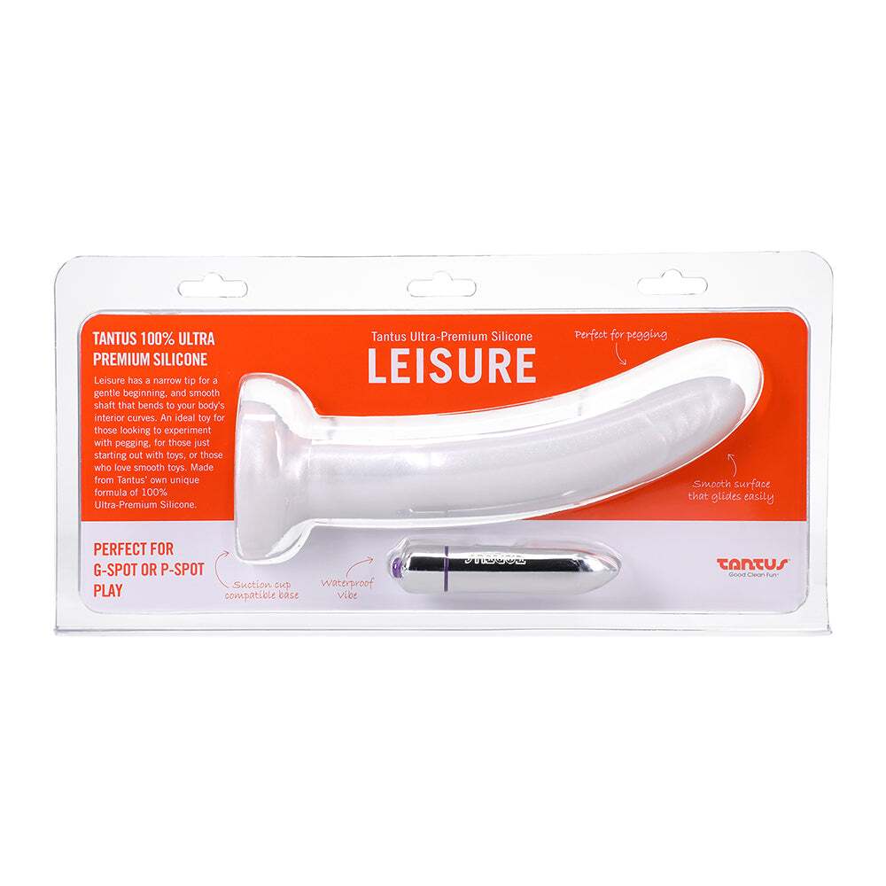 Dildo by Tantus in White shown for use by Her or Him