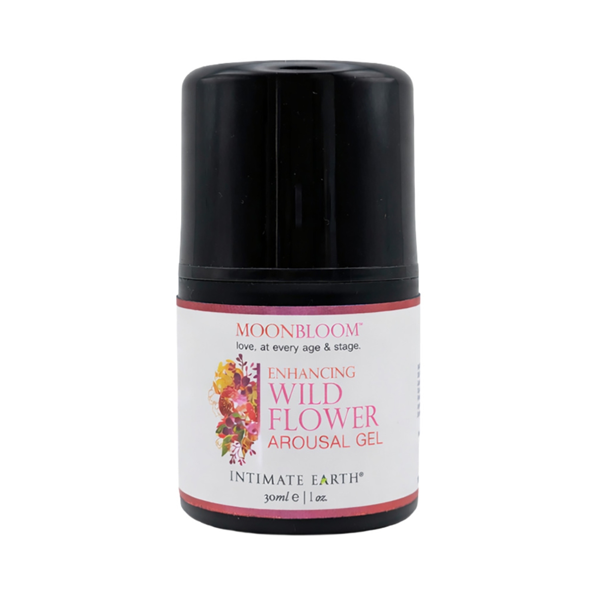 Bottle of  Water Based Lube Intimate Earth showing clean, lightweight formula