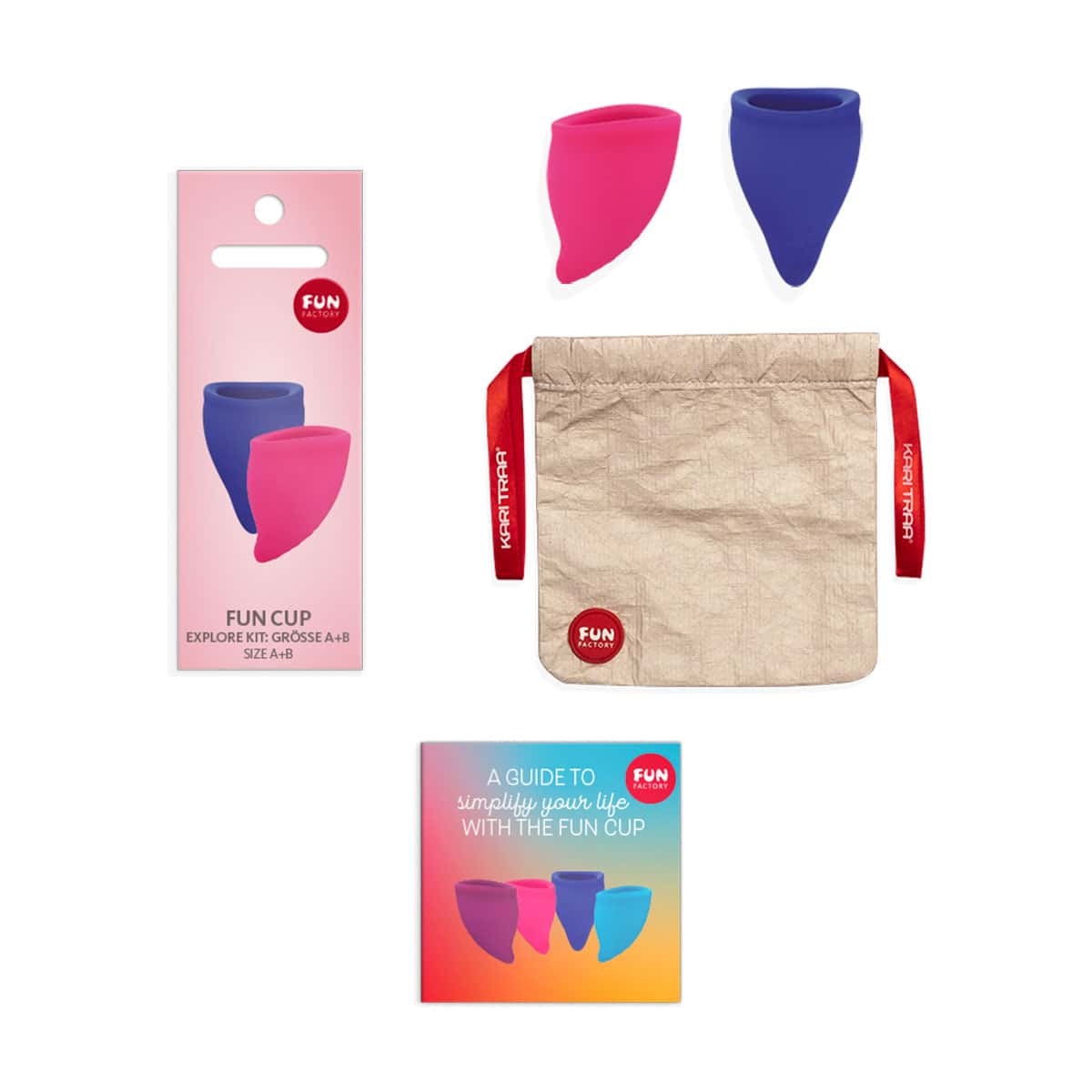 Try a Fun Factory Fun Cup - Explore Kit menstrual cup for your next period to see why some women claim this is the best menstrual cup!