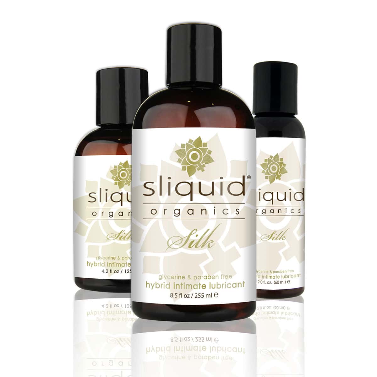 Buy and try Sliquid Organics Silk 4.2oz hybrid personal lubricant by Sliquid.