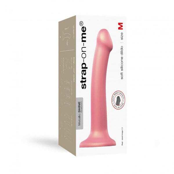 Strap On Me Dil Metallic Pink dildo made by Strap-On-Me on sale at herVibrators.com