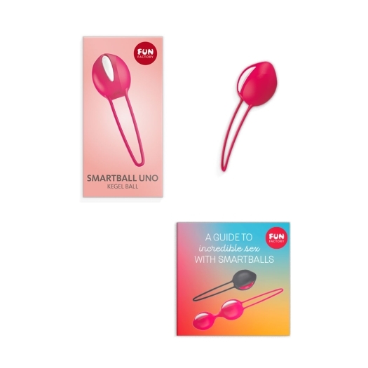 Buy Fun Factory Smartball Uno White India Red kegel exercise device for pelvic floor muscle strengthening.