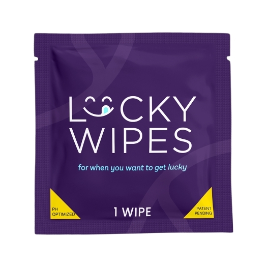 Sweetums Lucky Wipes Banana Flavor 10-Pack intimate cleansers and personal cleansing care by Sweetums.