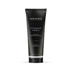 Wicked Massage Cream Stripped Bare 4oz Intimate Moisturizer