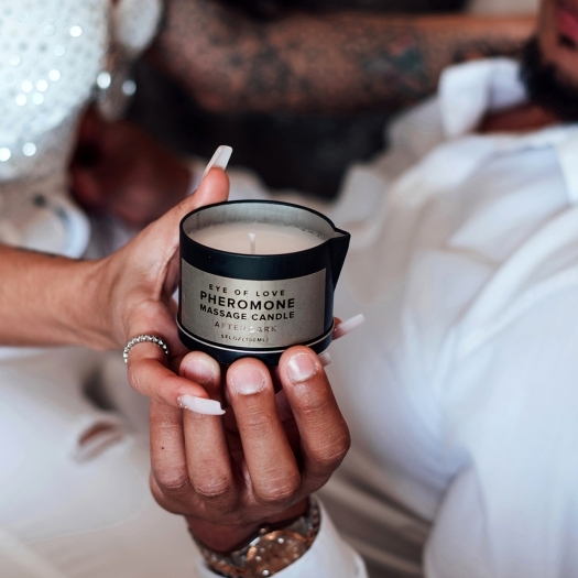 Buy Eye of Love Pheromone Massage Candle 150ml After Dark (F to M) for her or him.