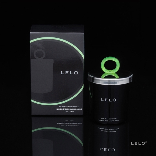 Buy LELO Flickering Touch Massage Candle Snow Pear & Cedarwood for her or him.