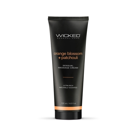 Buy Wicked Massage Cream Orange Patchouli 4oz intimate moisturizer for her.