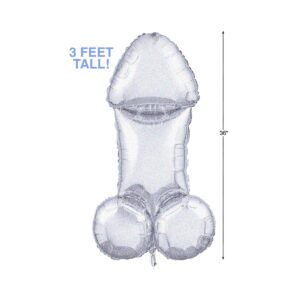 Glitterati Disco Party 3 ft. Mylar Penis Balloon