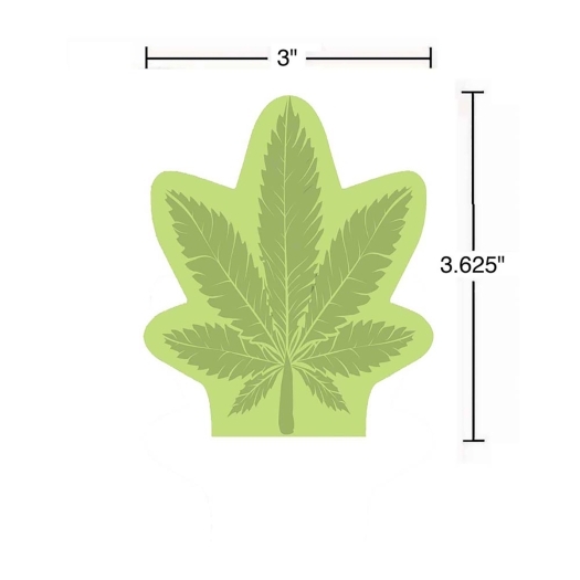 Buy  Cannabis Leaf Sticky Notes book for her.