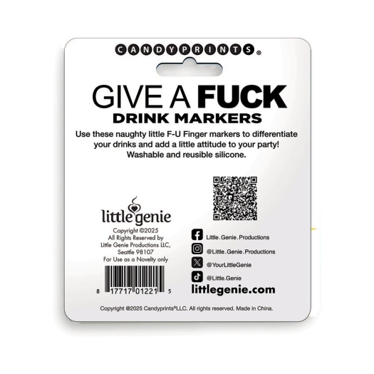 Buy  FU Finger Drink Markers book for her.