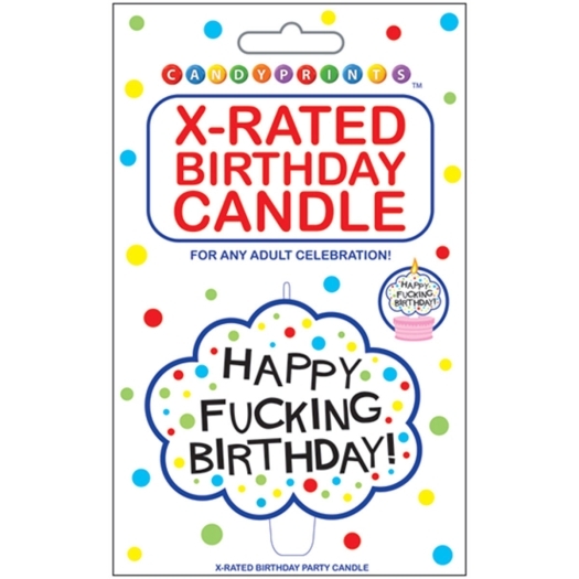 Buy  Happy Fucking Birthday! X Rated Candle book for her.