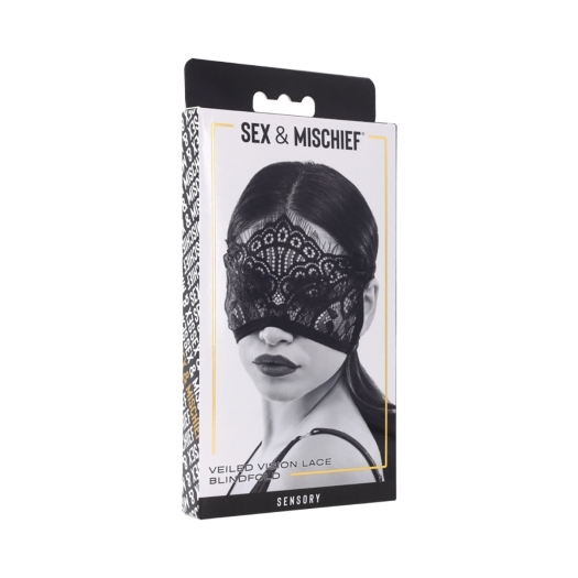 Buy  Sportsheets Sex & Mischief Veiled Vision Lace Blindfold book for her.