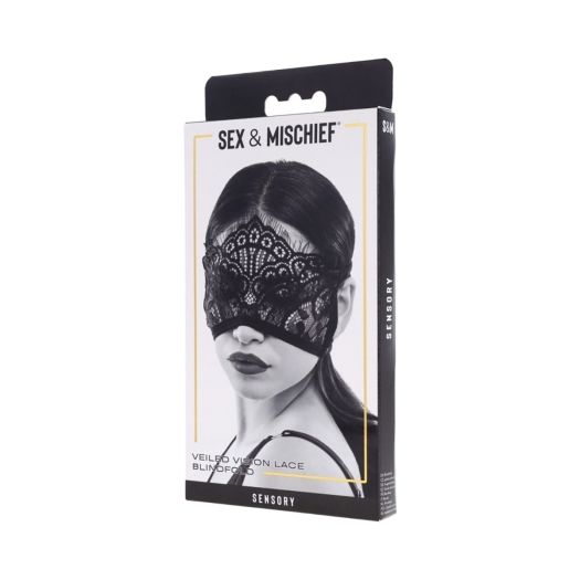 Buy  Sportsheets Sex & Mischief Veiled Vision Lace Blindfold book for her.