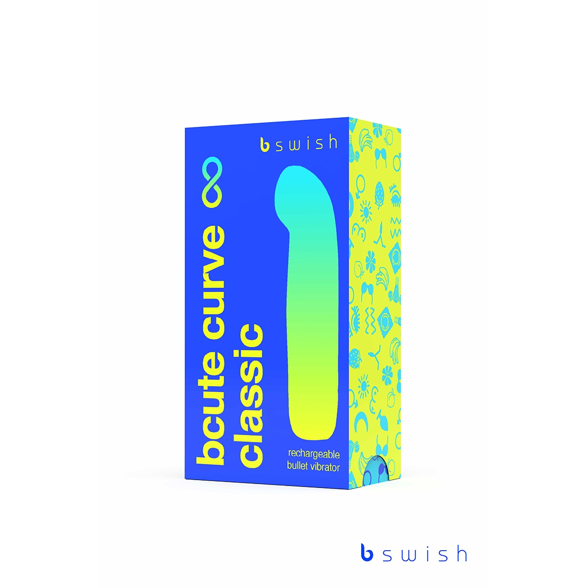Product image of the Blue B Swish vibrator on clean background