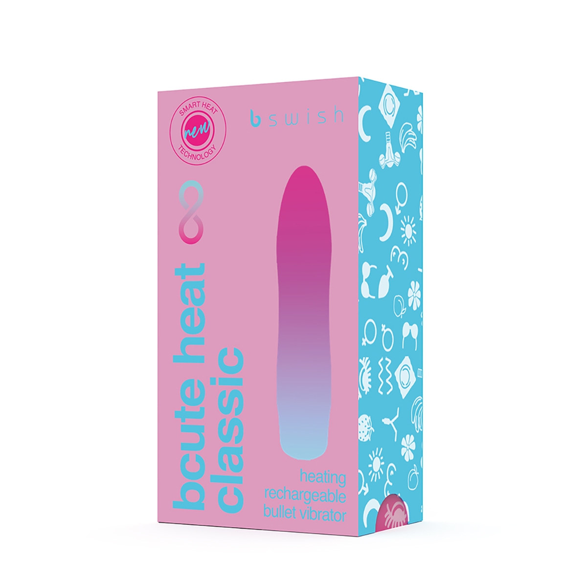 Close-up of the Pink B Swish vibrator for texture detail