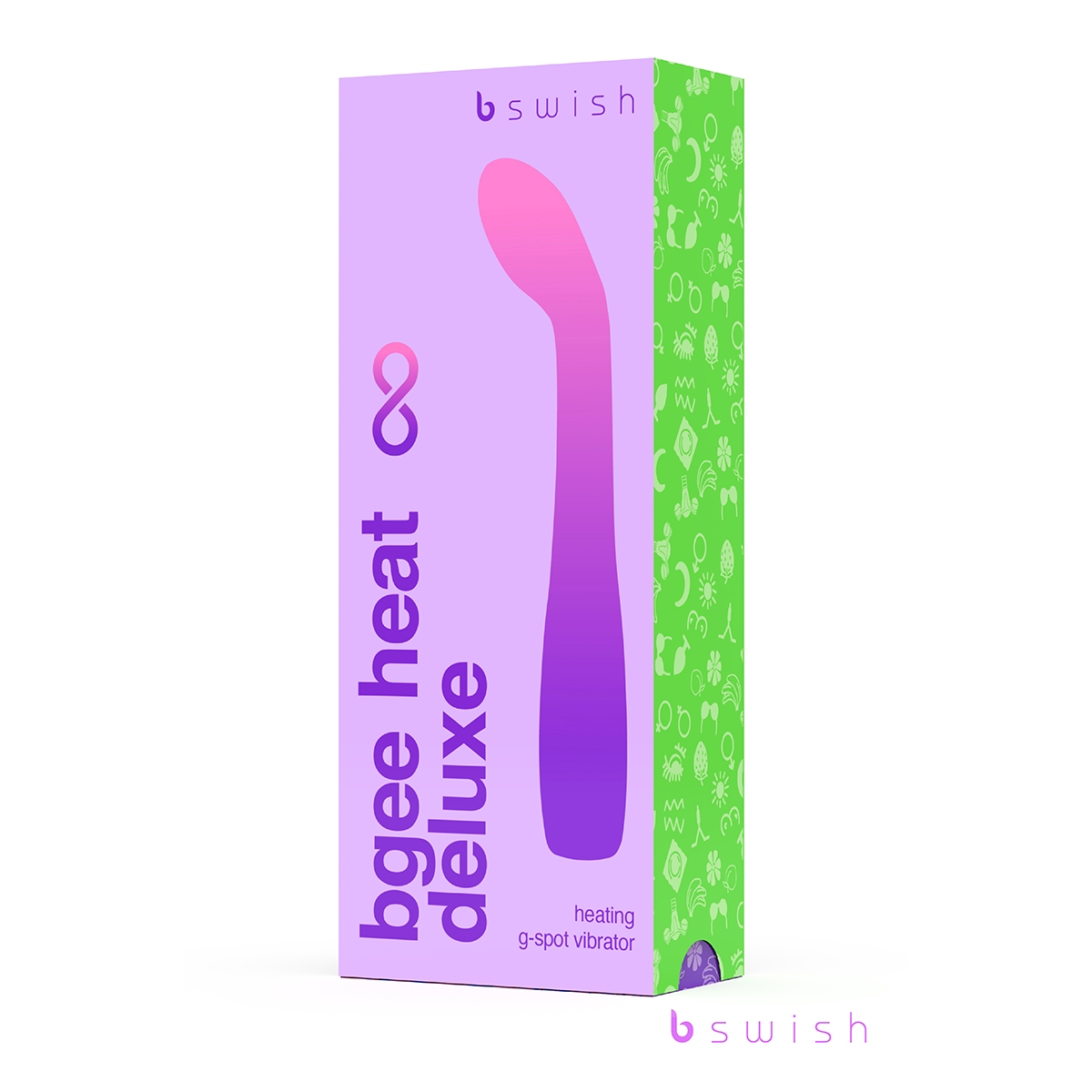 Product image of the Lavender B Swish vibrator on clean background
