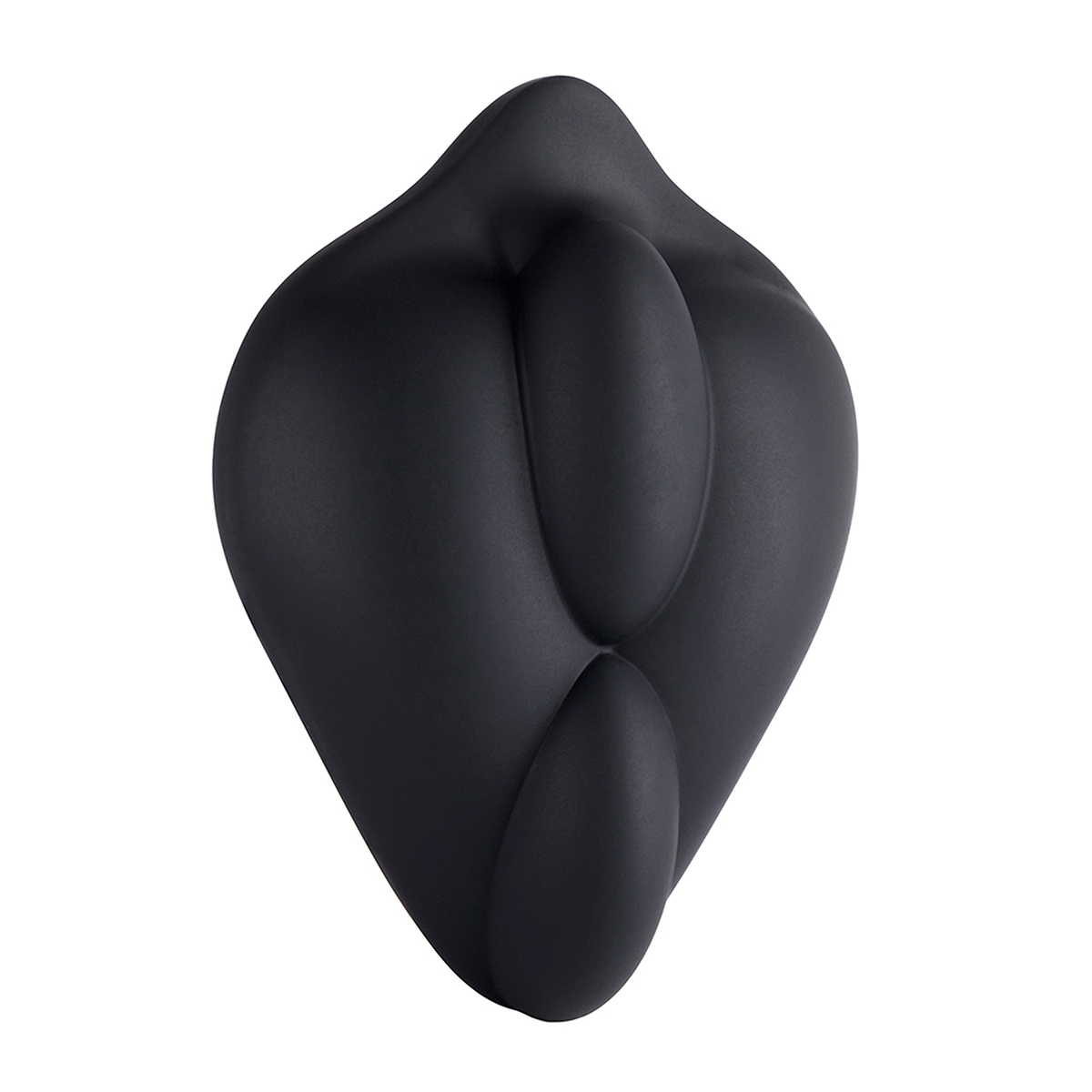 Close-up of the Black Banana Pants vibrator for texture detail