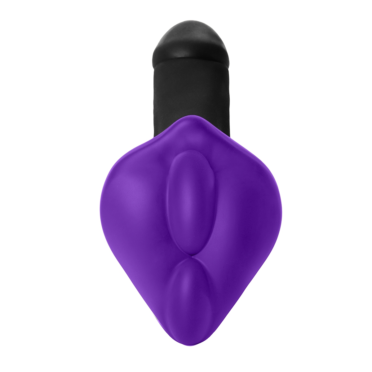 Close-up of the Purple Banana Pants vibrator for texture detail
