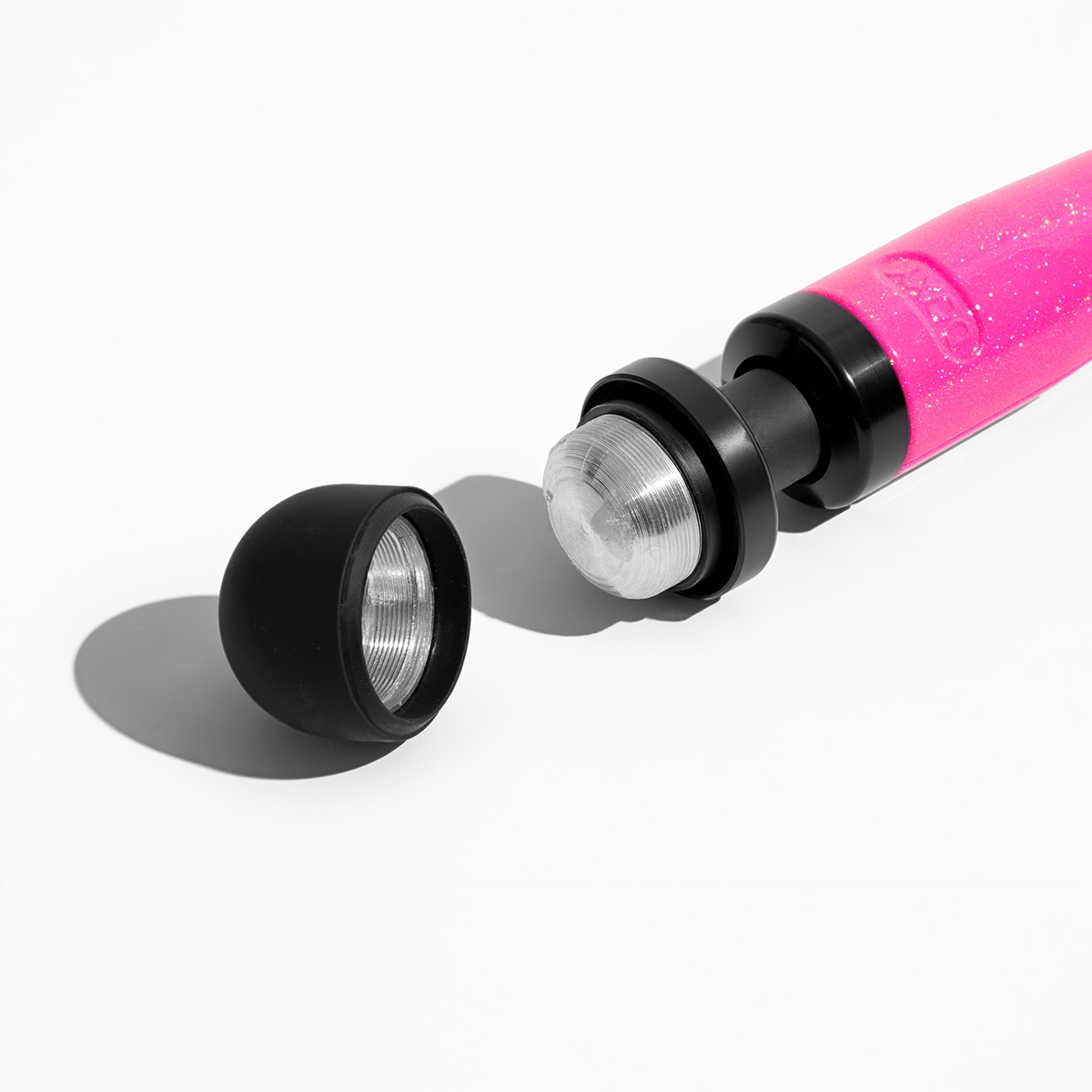 Product image of the Hot Pink Doxy vibrator on clean background