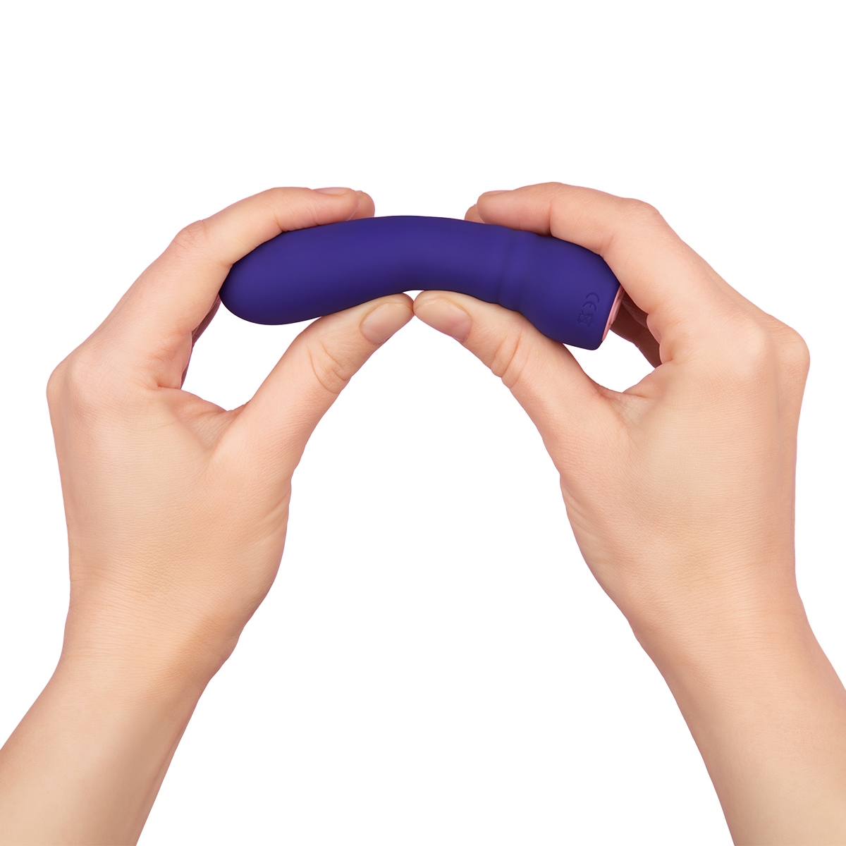 Close-up of the Purple Femme Funn vibrator for texture detail
