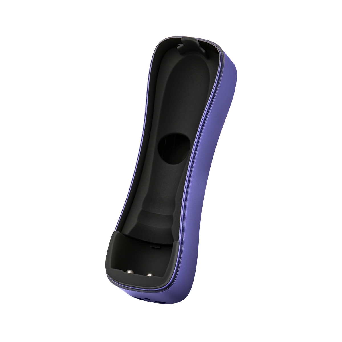 Angled view of the Purple Femme Funn vibrator designed for intimate use
