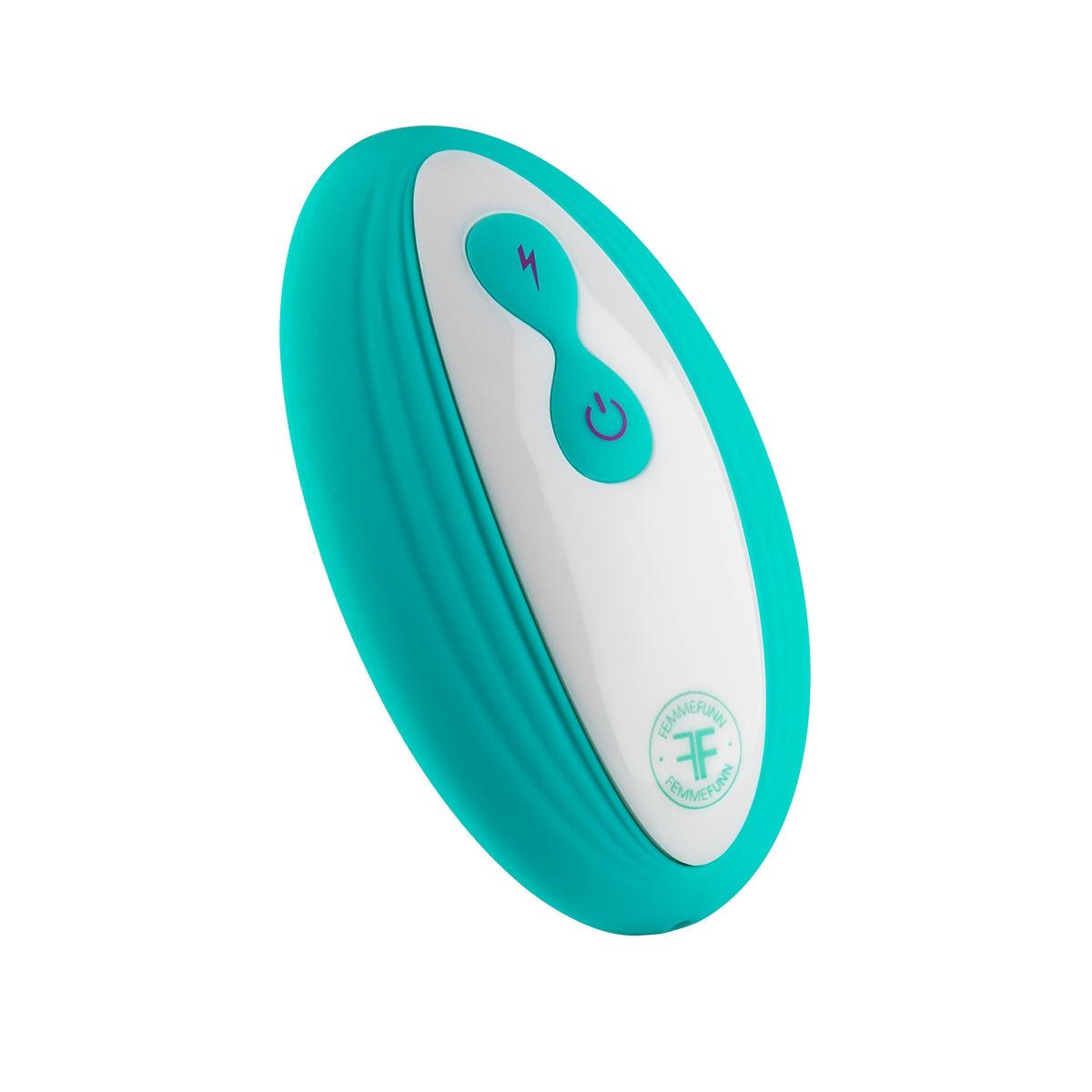 Angled view of the Aqua Femme Funn vibrator designed for intimate use