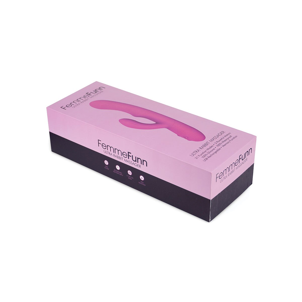 Charging setup for Pink Femme Funn vibrator including cable