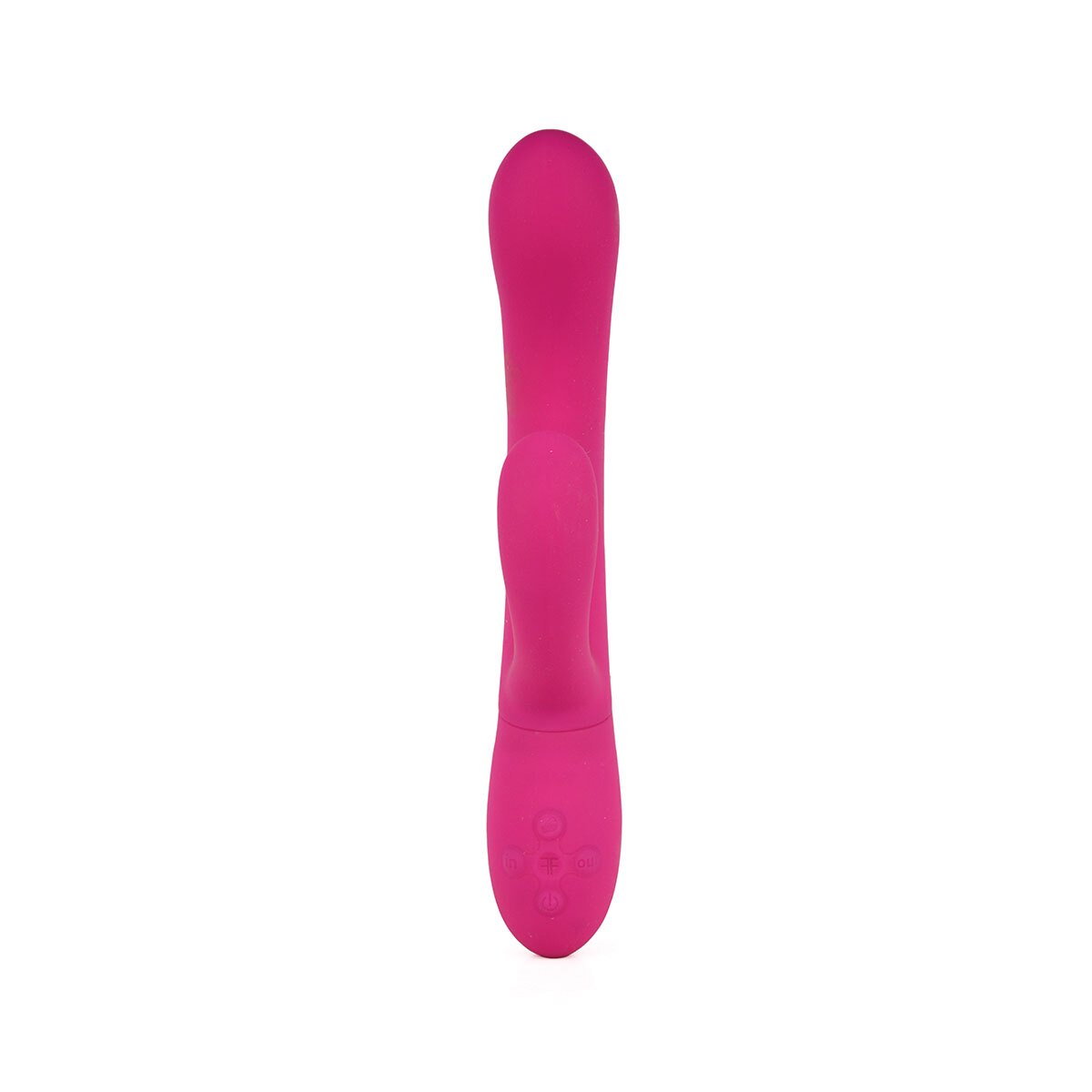 Angled view of the Pink Femme Funn vibrator designed for intimate use