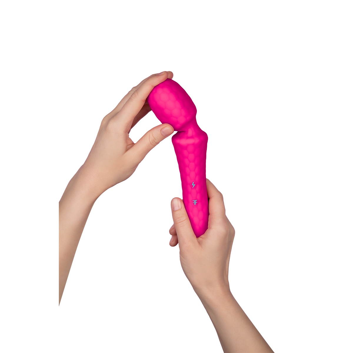 Close-up of the Pink Femme Funn vibrator for texture detail