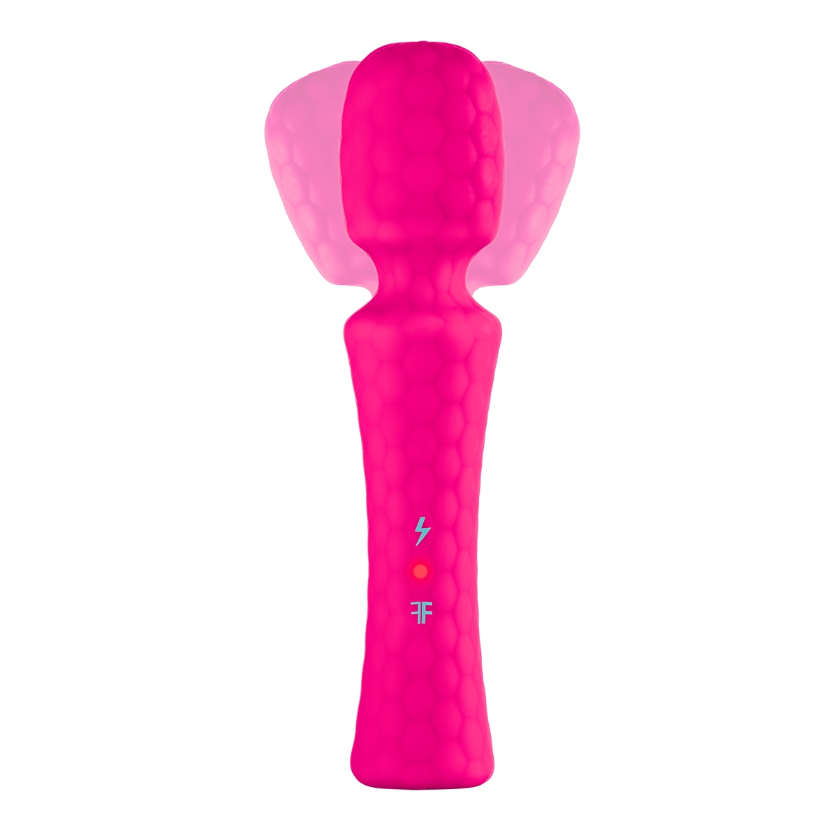 Angled view of the Pink Femme Funn vibrator designed for intimate use