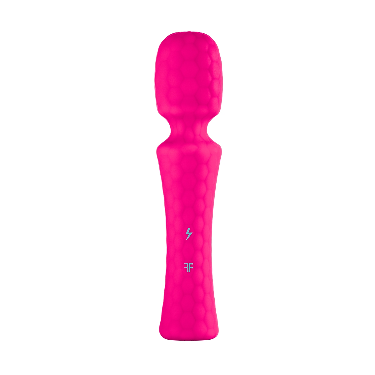 Pink Femme Funn vibrator Ultra shown in hand for scale
