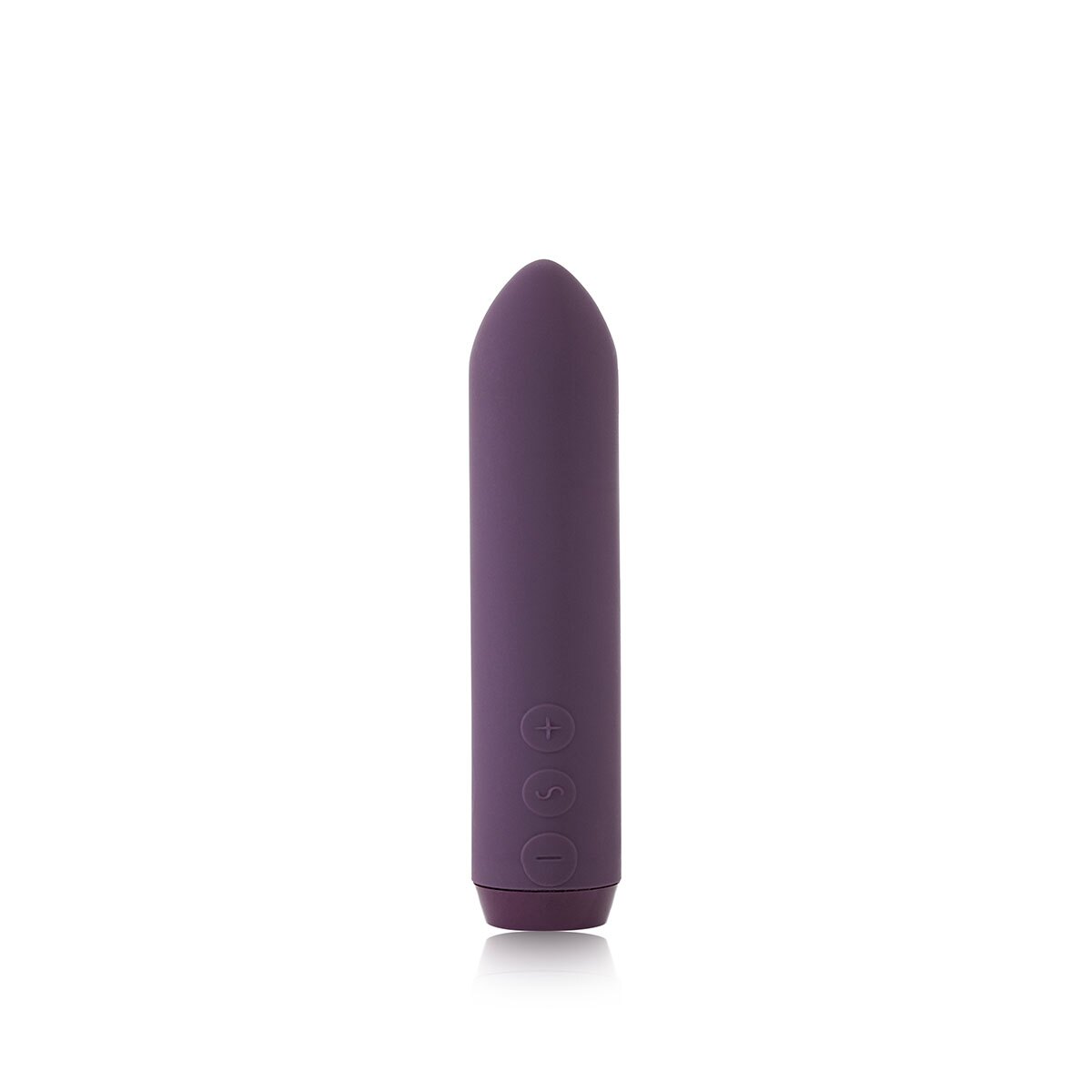Purple Je Joue vibrator Classic shown in hand for scale