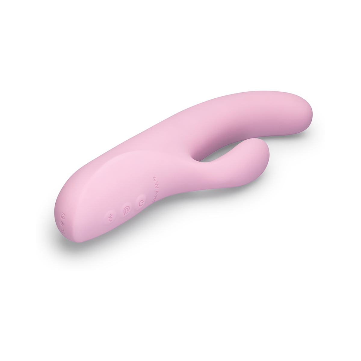 Angled view of the  Le Wand vibrator designed for intimate use