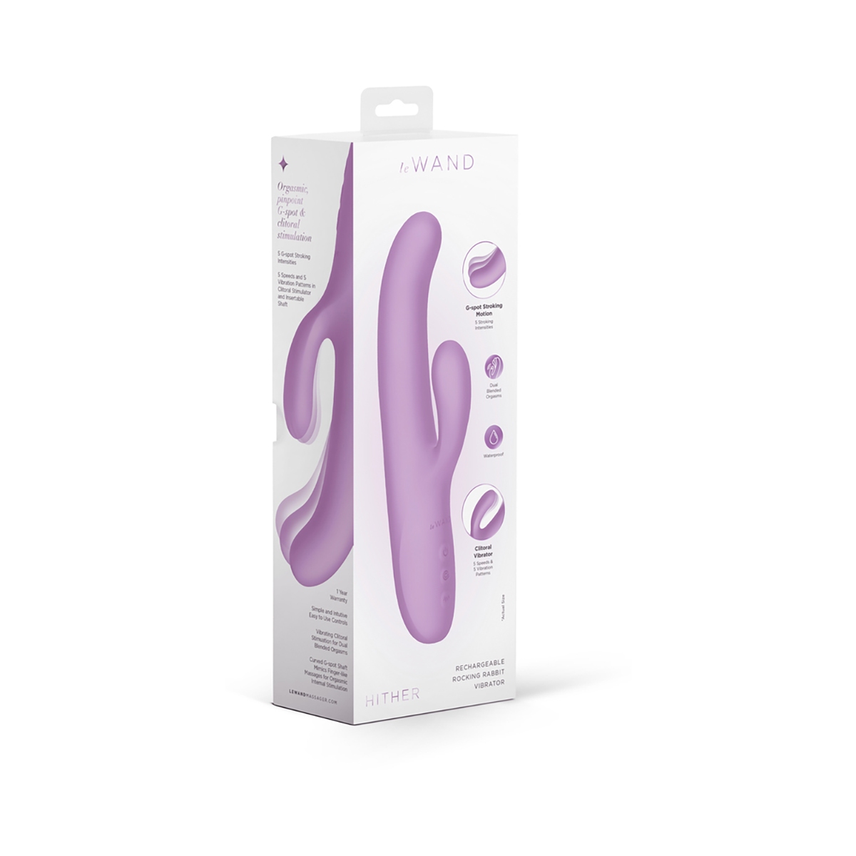 Fully assembled  Le Wand vibrator with smooth exterior