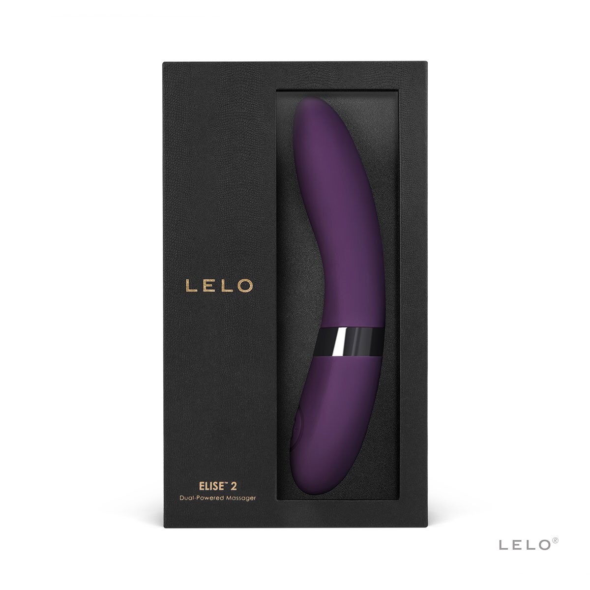 Angled view of the  LELO vibrator designed for intimate use