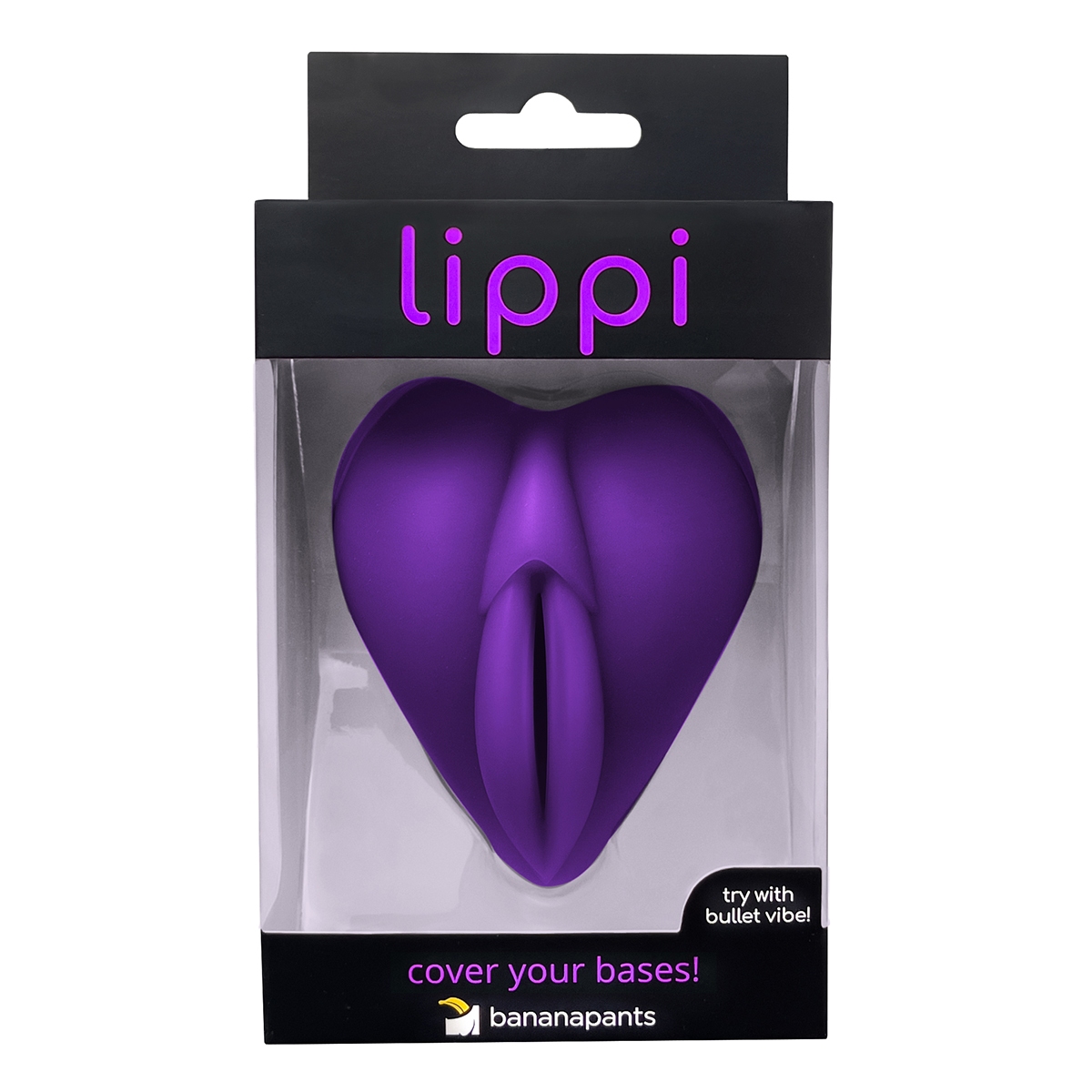 Fully assembled Purple Banana Pants vibrator with smooth exterior