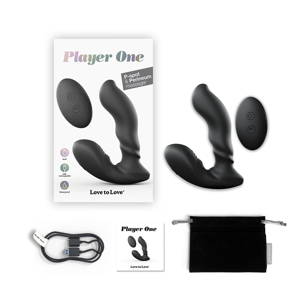 Product image of the Black Lovely Planet vibrator on clean background
