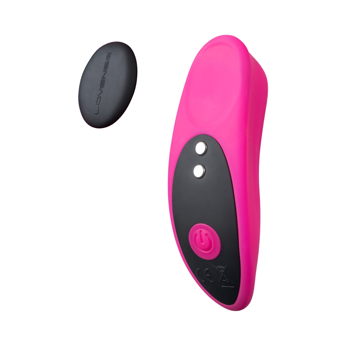 Angled view of the  Lovense vibrator designed for intimate use