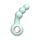 Green Luv Inc vibrator Br15: Beaded Ring shown in hand for scale