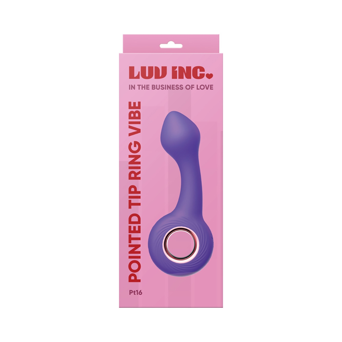 Close-up of the Purple Luv Inc vibrator for texture detail