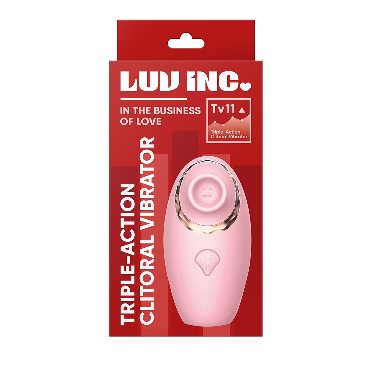 Close-up of the Pink Luv Inc vibrator for texture detail