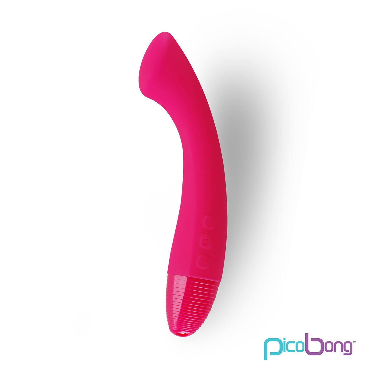 PicoBong vibrator Moka G- Cerise shown in hand for scale