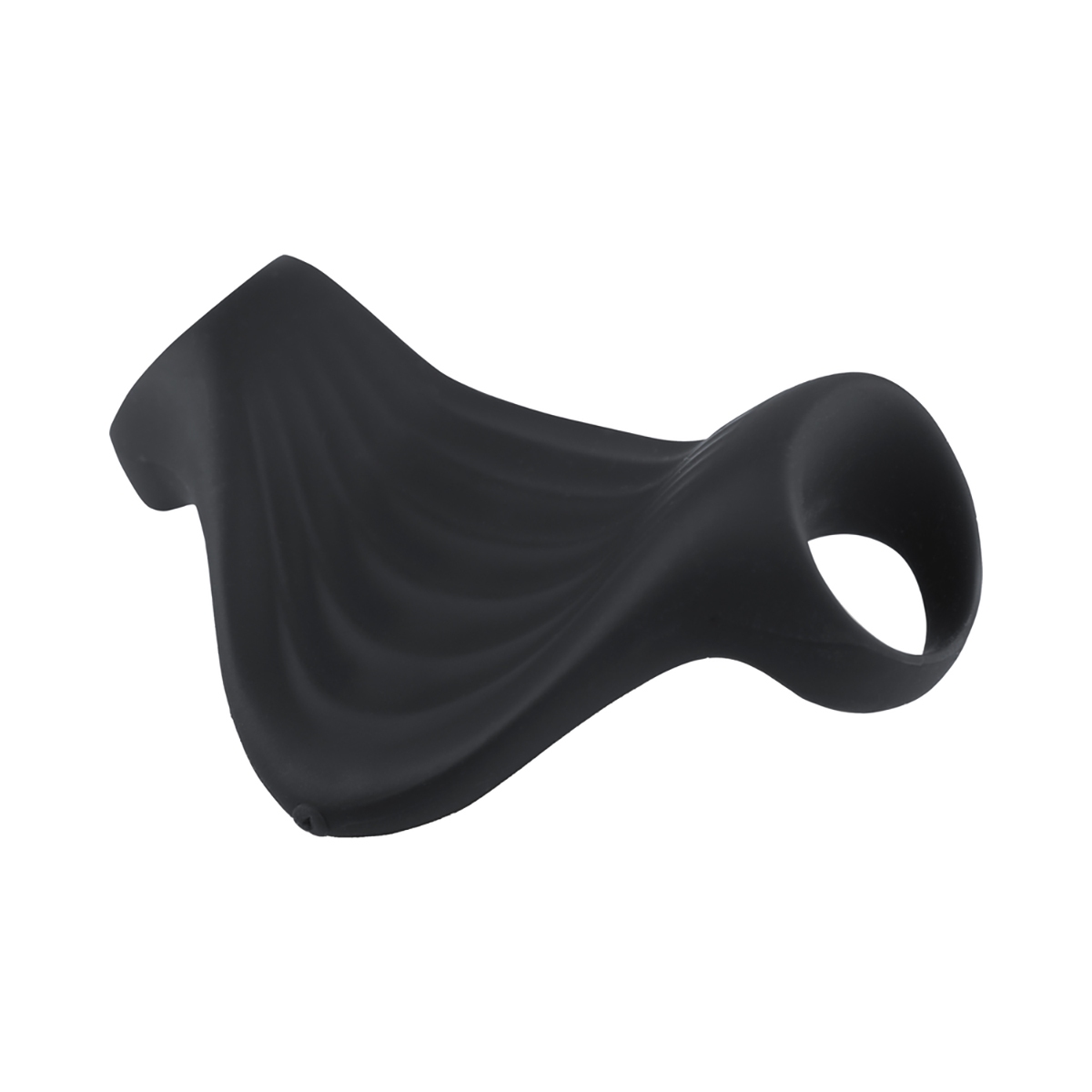 Angled view of the Black Rocks Off vibrator designed for intimate use