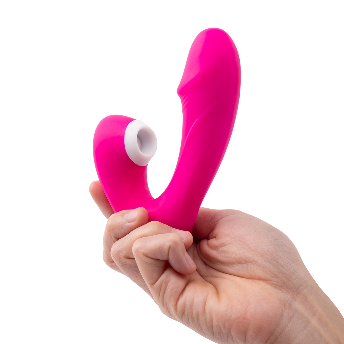 Angled view of the  Together Vibe vibrator designed for intimate use